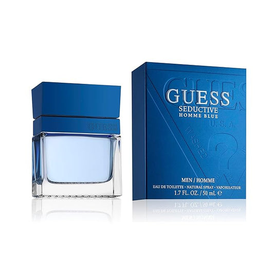 Guess Seductive Blue Men/Homme Eau de Toilette Cologne Spray For Men, 1.7 Fl. Oz.