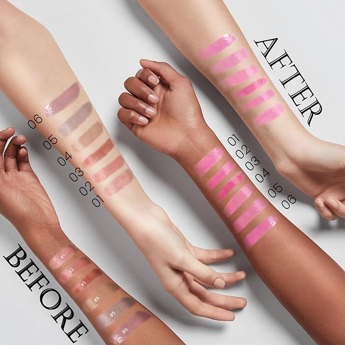 DAGEDA Tinted Lip Balm, Moisturizing Magic Color Changing Lipstick, Soothing Hydrating Lip Balm Tinted, Glossy Lip Plump Gloss Butter Balm, Lightweight, Non-Greasy, 06