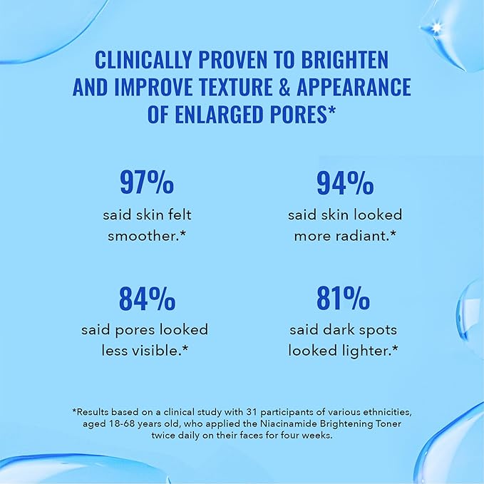 Good Molecules Niacinamide Brightening Toner - Toner for Face with Niacinamide and Arbutin for Skin Tone Balancing- Pore Minimizer, Facial Skin Care