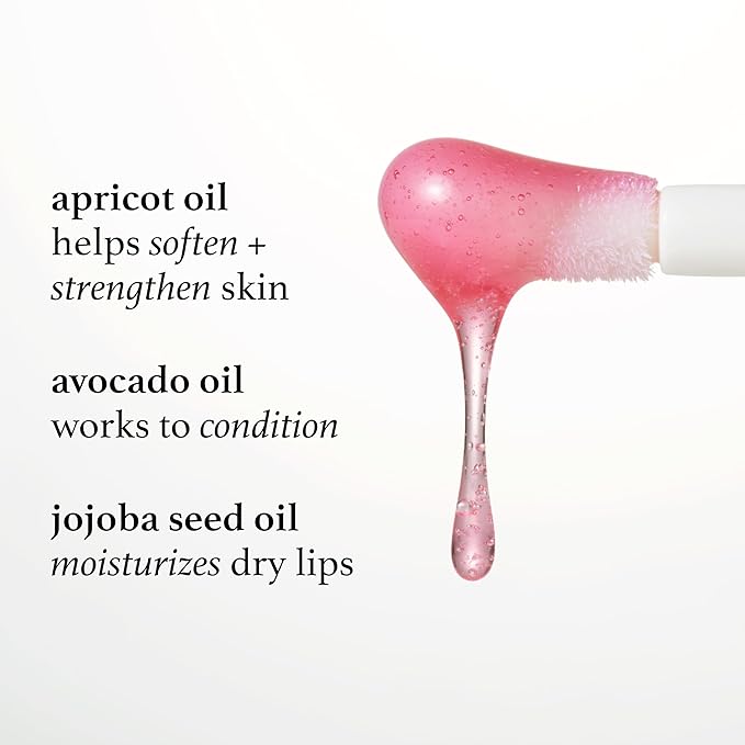 Julep So Plush Glossy Lip Oil – Hydrating Lip Tint with Apricot, Avocado & Jojoba Oils – Non-Sticky Shine, Moisturizing Lip Gloss for Soft, Nourished Lips – Vegan & Cruelty-Free (05 Fresh Peach)