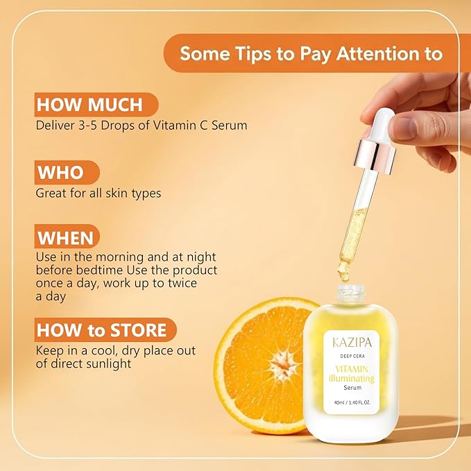 Vitamin C Serum for Face, Anti Aging Vitamin Illuminating Brightening Serum with Niacinamide,Hyaluronic Acid & VE, Skin Care for Evens tone, Dark Spot Corrector, Hydrates, Reduces Wrinkles,1.35Fl Oz