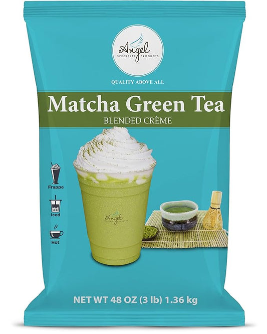 Angel Specialty Products Matcha Green Tea Blended Crème Mix [3 LB]