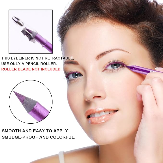 7 Colorful Eyeliner Pen Set, Eye Shadow Pencil, Pearl Eyeliner Kit Metallic Glitter Eye liner Pencil for Women Eye&Lip Liner Professional Eye Makeup Set Colorful Eye Color (7PCS A)