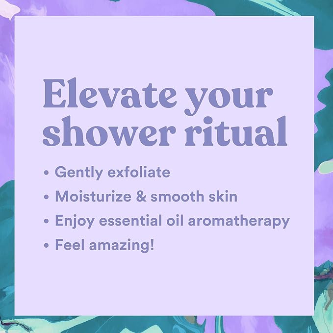 ASUTRA Dead Sea Salt Essential Oil Body Scrub Exfoliator (Soothing Lavender), 16 oz - Ultra Hydrating, Gentle, & Moisturizing - Coconut, Lavender, and Bergamot Oils