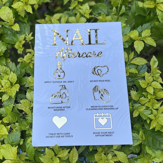 Nails Aftercare 3D Acrylic Sign