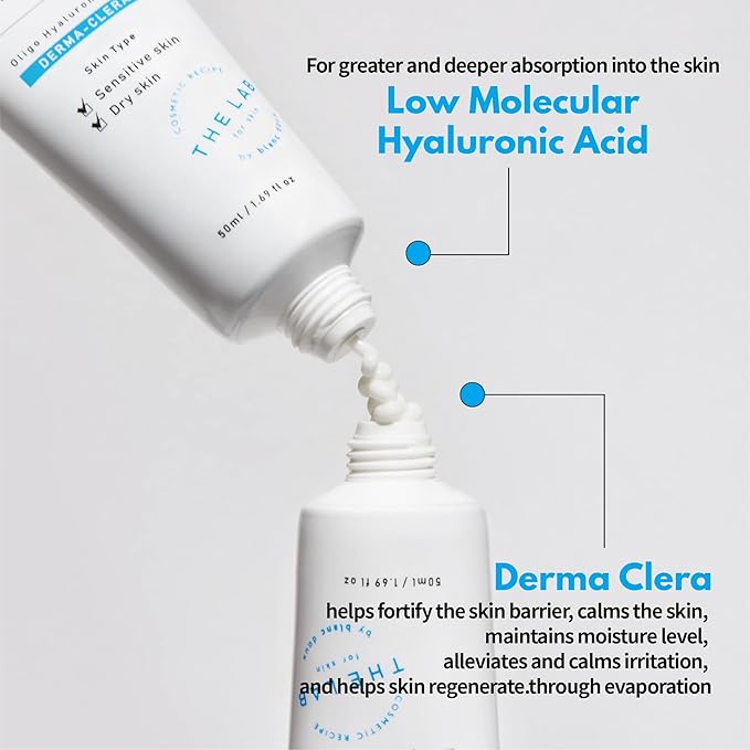 Blanc Doux Oligo Hyaluronic Acid Calming Cream 1.69 fl. oz. - VEGAN Certified - Greatly Moisturizing Cream for Sensitive, Dry Skin with Hyaluronic Acid Deep Hydrating, Soothing - Best Korean Skin Care