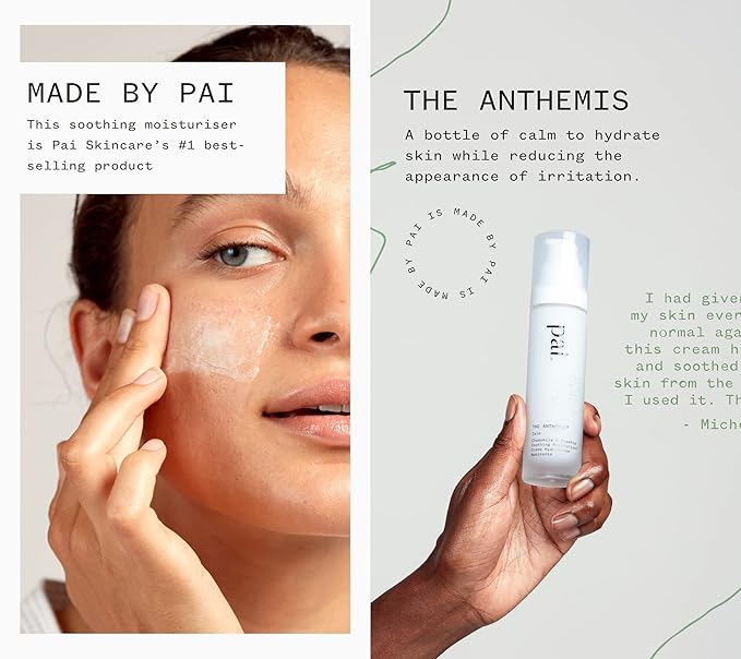 PAI SKINCARE - The Anthemis: Organic Chamomile + Rosehip Soothing Facial Moisturizer | Natural, Vegan, Sensitive Skincare (1.7 fl oz | 50 mL)