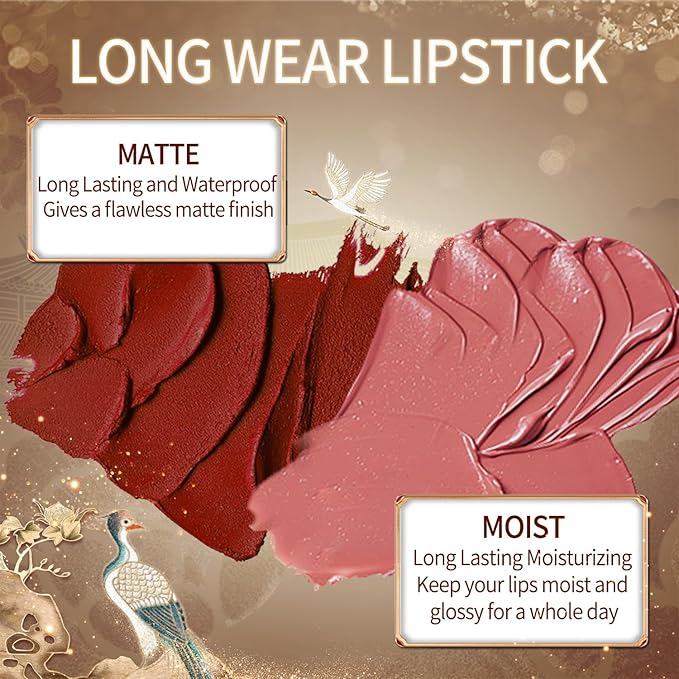 Catkin Semi-Matte Lipstick Hydrating High Impact Color Infused with Vitamin E and Avocado Oil Smooth Soft Texture Long Lasting Matte Finish 155