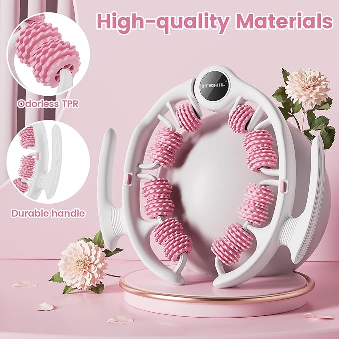 ITEHIL Lymphatic Drainage Massager, Anti Cellulite Massage Roller, Cellulite Remover Fascia Massage Tool for Arms, Legs, Stomach & Buttocks