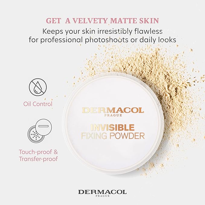 Dermacol - Invisible Fixing Face Powder, Touch-proof Translucent Face 5 g