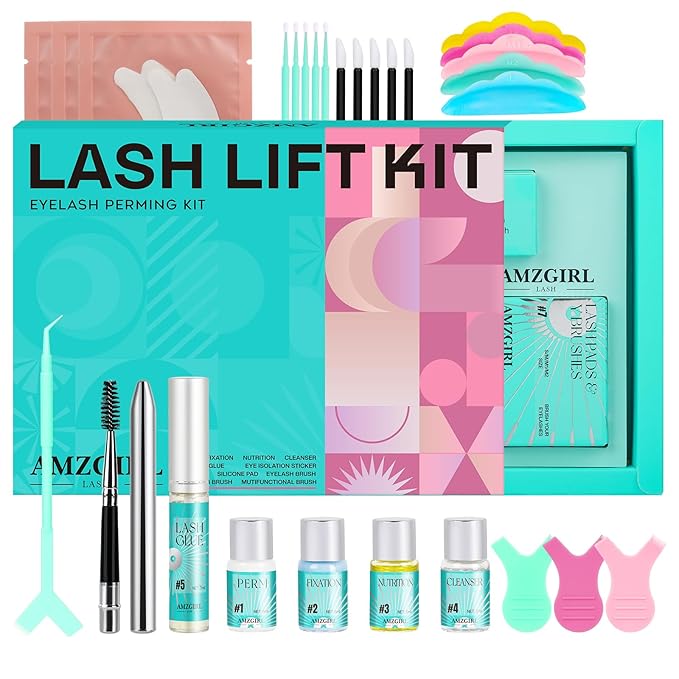 Lash Lift Kit,Eyelash Perm Kits, Professional Eyelashes Curling Lash Extension Set, Glue Upgraded Version, Lash Extensions, Lash Curling,Curling Perming Wave(VINE05)