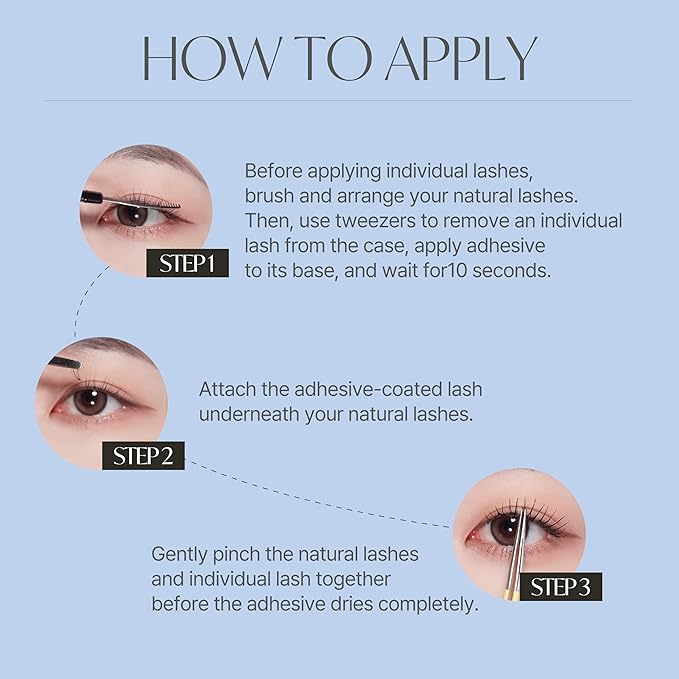 EYEME Eyelash x Artist Collaboration NO.12 Cute Accent – 5 Set Pack, Short Wispy False Eyelashes, Artist-Designed Cat Eye Lashes for a Subtle & Elegant Look, Genuine Korean Product