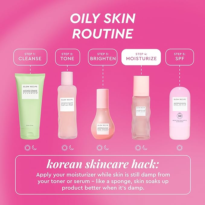 Glow Recipe Pink Juice Water Gel Face Moisturizer for Women, Men & Teens - Hydrating Hyaluronic Acid, Radiance Boosting, Non-Comedogenic, Oil-Free, Long-Lasting Korean Skin Care for Oily Skin (50ml)