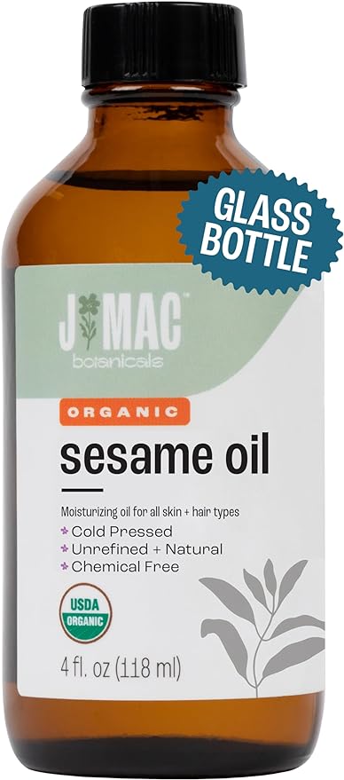 J MAC BOTANICALS Organic Sesame Oil
