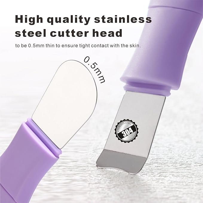 Blackhead Remover Skin Scrubber Pore Cleaning Brush for Face & Nose- 2 in 1 Silicone Face Scrubber & Mask Applicator for Deep Cleaning, Daily Skin Care Tool for Women & Men (Purple)