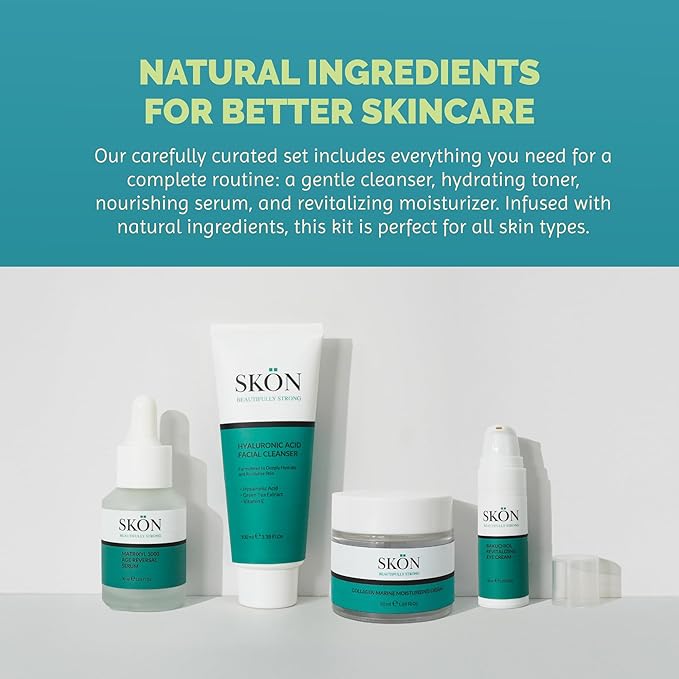 Skön Beautifully Strong Bakuchiol Eye Cream – For Wrinkles & Dark Circles – Hydrating with Pure Shea Butter – For All Skin Types – 15ml