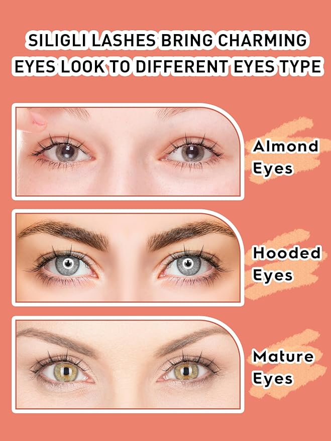 Manga Lashes Natural Look Anime Eyelashes Wispy 3D Volume 0.1MM Thin Band Manhua Lash Korean Asian Style 10mm Short Eyelash C Curl 7 Pair Siligli