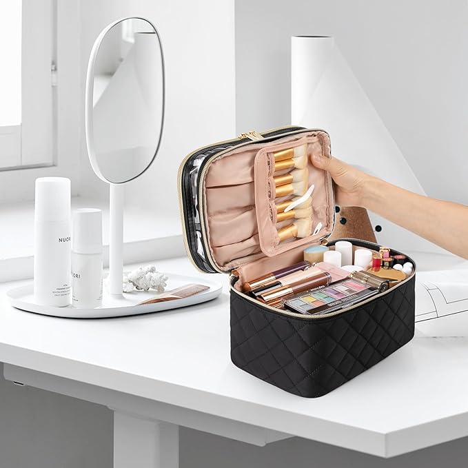 Ocheal makeup bag, double layer