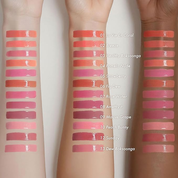 Amuse SEOUL Daisy Flower Dew Tint 12 SUNDAY | 35% High-moisture Water Tint, Long-lasting, Vitamin E Acetate, Moisturizing, No Peel Off, Lip Treatment, Non Sticky, Korean Lip Tint for Dry Lips