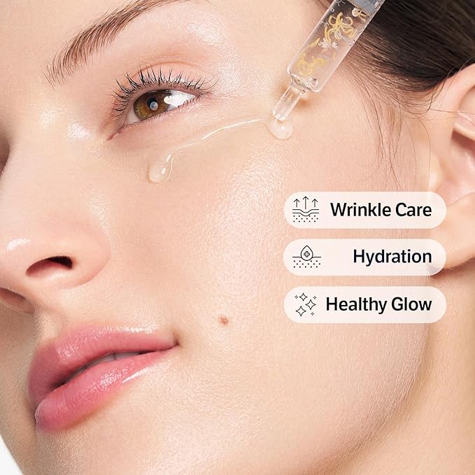 SUNGBOON EDITOR Silk Peptide Intensive Lifting Ampoule | Korean Anti-Aging Serum for Face with Collagen & 30 Peptide Complex | Skin Tightening & Firming (Botox Effect) | 72H Hydration