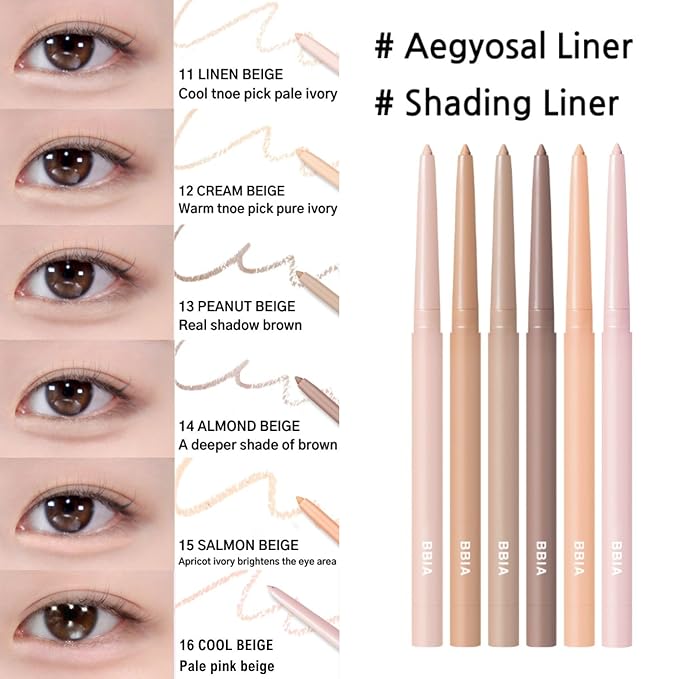 BBIA Last Auto Gel Eyeliner 17 Color – Multi-Use Longwear & Waterproof Mechanical Eye Liner Easy Drawing with Smooth Texture Smudge-Resistant Shadow & Glitter Vegan Korea Eye Makeup (07 ROSE BURN)