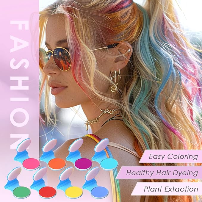 8 Colors Temporary Hair Chalk