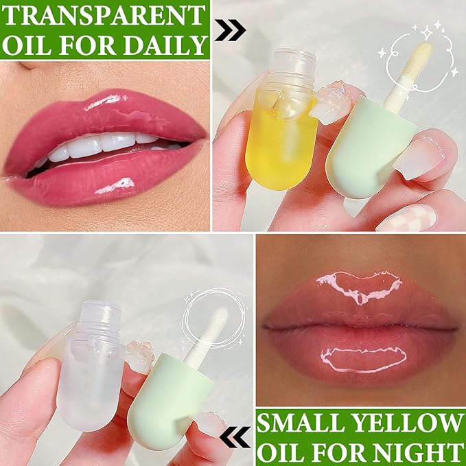 Lip Plumper Set,Lip Plumper Oil Gloss Night