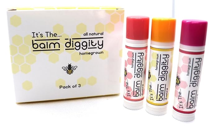 It's The Balm Diggity Beeswax All Natural, Moisturizing, And Nourishing Lip Balm, Made With Only 5 Ingredients, 1 tube, 0.15 ounces (3-PACK)