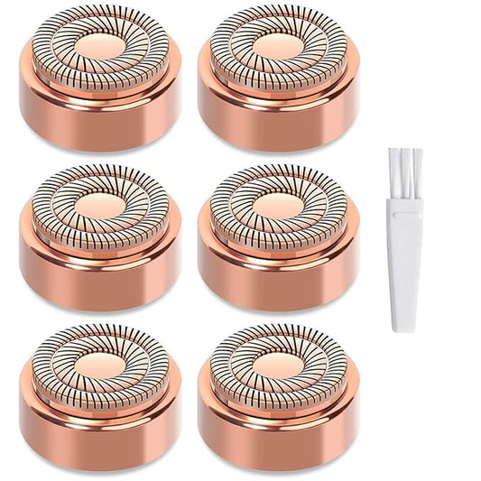 Facial Hair Remover Replacement Heads for Flawless Replacement Heads Gen 2 Suitable for Finishing Touch Flawless Facial Hair Removal Tool for Women,Double Halo Painless and Smooth As Seen On Tv,6 Pcs.