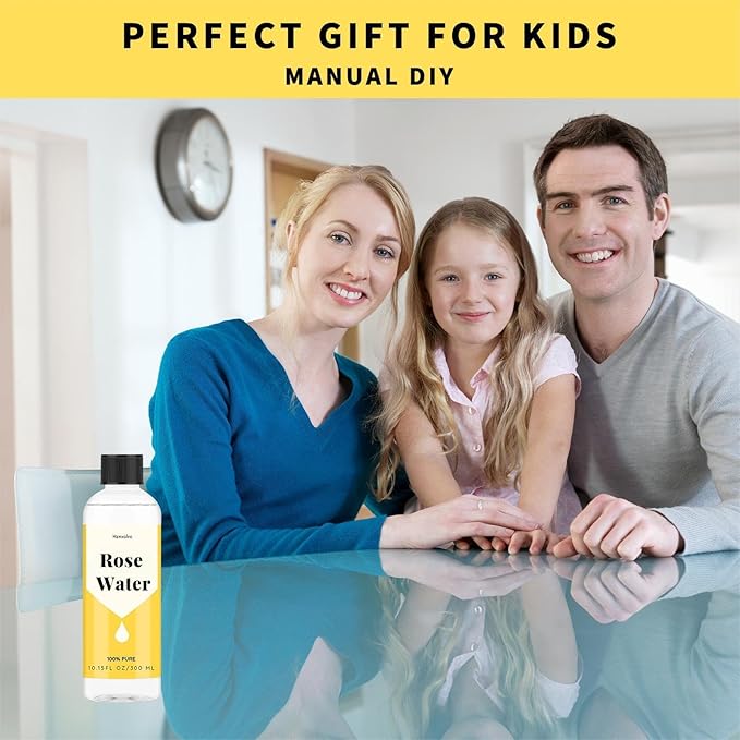 10.15 fl oz Rose Hydrosol for Face Hydrating Mist Hydration, 100% Pure Rose Water, Cleanses & Softens Skin, Promotes Healthy Skin Cell, Suitable for All Skin Types