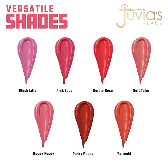 Juvia's Place Blushed Liquid Blush Lighter Marigold Glow - Liquid Blush for Cheeks with Luminous Glow, Long-Wearing, Buildable & Highly-Pigmented Makeup, Easy to Blend