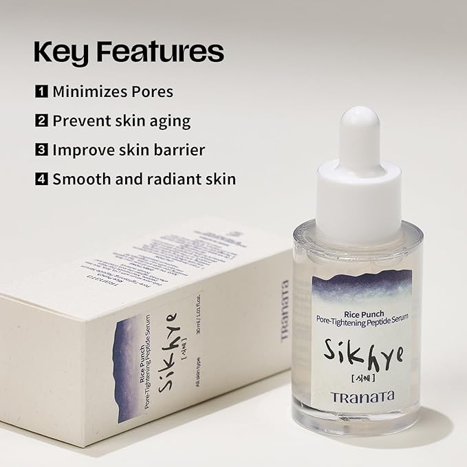 [TRANATA] Rice Punch Peptide Capsule – Hydrating Essence for Glowing, Glass Skin | Pore Refining & Firming | 80% Rice Peptide + Fermented Lactobacillus | Vegan K-Beauty Skincare