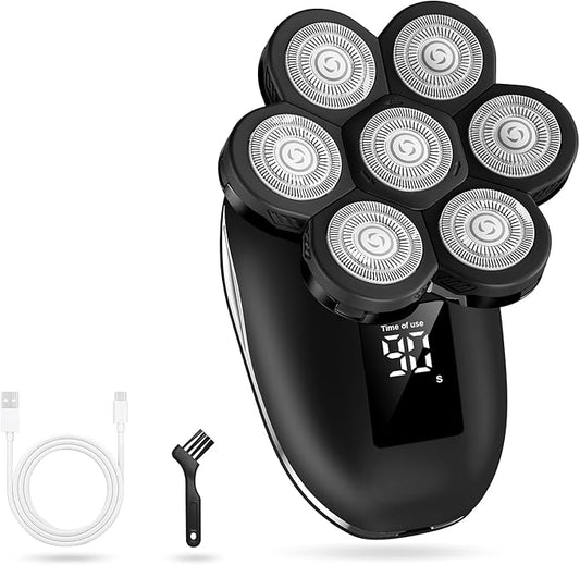 Electric Razors for Women,7D Gifts for Women,Cordless Electric Shaver with Detachable Head Wet/Dry Facial Hair Remover for Legs Painless Water Resistant (Black)