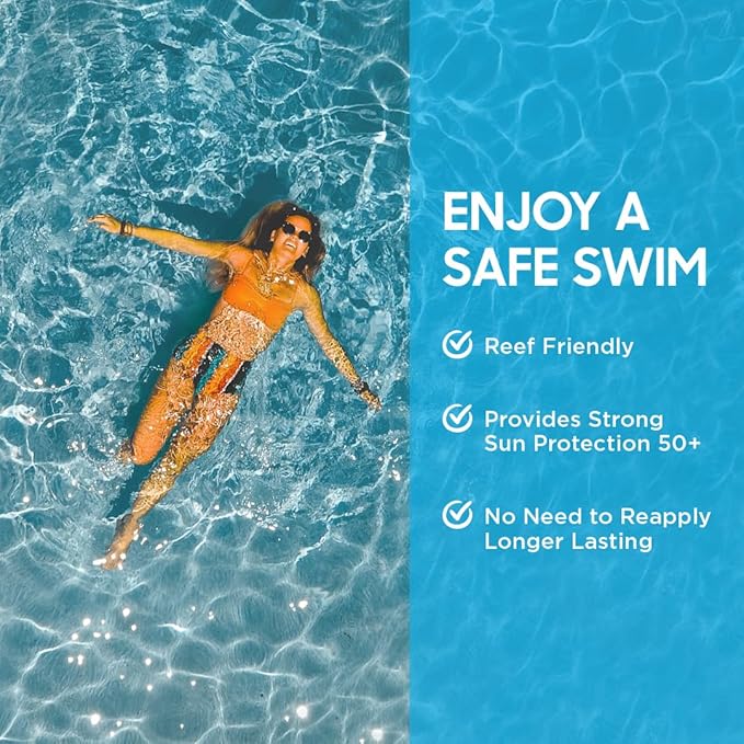 Natural and Vegan SPF 50+ Mineral Sunscreen for Full Body - Water Resistant (80 Minutes), Unscented, Titanium Dioxide FREE - Safe for Newborn and Whole Family - Non-Nano Best Sunscreen,100ml