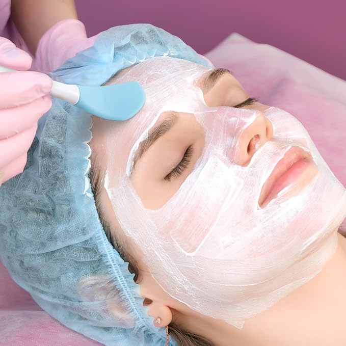 Silicone Face Exfoliator Scrubber, Face Mask Brush Applicator, Facial Cleansing Brush for Blackhead Skin Care, Makeup, Mud, Body Lotion, DIY Mask for Women -Blue, 1pcs