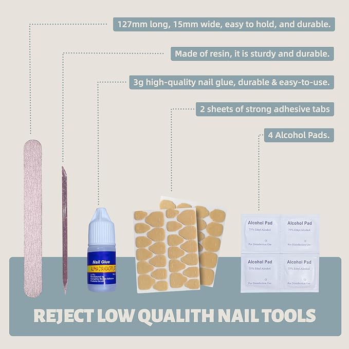 Silver Gradient Cat Eye Press On Nails – 24PCS Medium Almond Fake Nails with 10 Sizes, 3D Floral Design, Reusable Glue-On Nail Tips for Women, Natural Fit for All Occasions