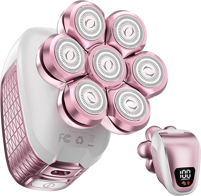 Electric Razors for Women Legs: 5-in-1 Rechargeable Body Shaver - Waterproof Wet Dry Hair Remover - Trimmer for Lady Face Underarms Public Men