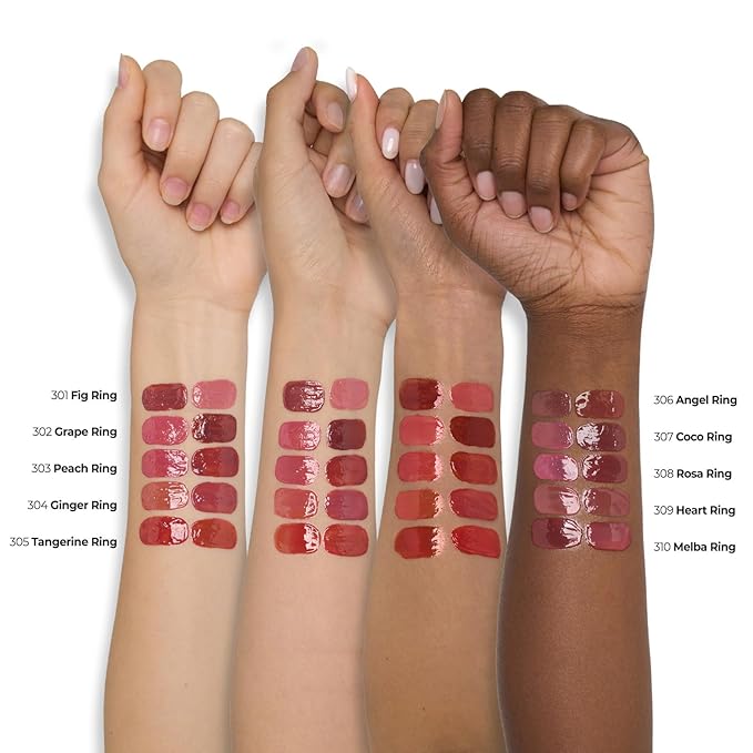 Laka Jelling Nude Gloss, 4.5g/0.15oz, Sheer Hydrating Lip Oil with No Stain, Non-Sticky, Nourishing Gloss for a Fresh, Glowy Look, Vegan, Clean Beauty Makeup, K-Beauty (#304 Ginger Ring)