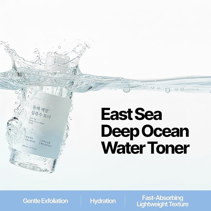 East Sea Deep Ocean Water Toner | Hydrating, Calming, Gentle Exfoliator, Deep Sea Water for Moisturization, Korean Facial Toner & Astringent for Men and Women (200ml / 6.7 fl. oz.)
