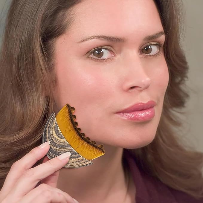 Lymphatic Contour Face Brush,Contour Face Brush for Lymphatic Drainage,Dry Lymphatic Drainage Massager,Ergonomically Designed to Fit The Skin Precisely