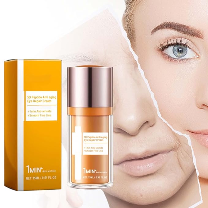 Eye Cream, Papafeel 5D Peptide Eye Cream for Dark Circles, Daily Wrinkle Anti-Aging Cream, Lightweight Eyes Moisturizer for Delicate Skin Under Eyes Hydration, Hydrate Moisturize