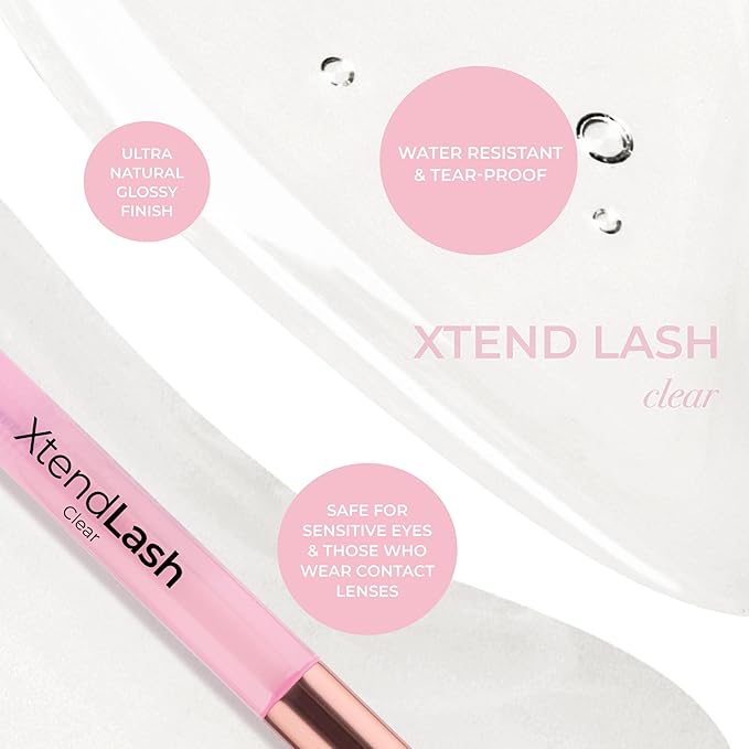 MCoBeauty - Xtendlash Tubing Mascara - Award Winning Clear Mascara for Lifted, Defined Lashes - Richly Pigmented - Smudge Proof, Buildable Formula - Eye Makeup
