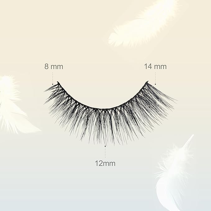 EYEME Eyelash NO.S30 – 5 Set Pack, Flexible Natural False Eyelashes, Wispy Cat Eye Lashes for a Seamless Look, Perfect for Beginners & Everyday Wear, Glue Not Included