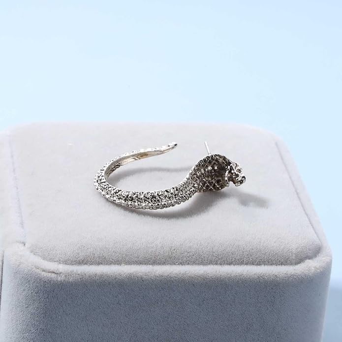 Vintage Snake Studs Earrings Gold Snake Dangle Earrings Animal Serpent Earrings Punk Cool Snake Earrings Jewelry for Women Girls Gifts