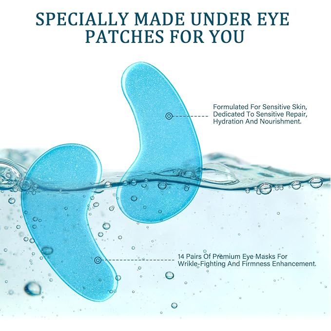 Under Eye Patches for Dark Circles, Eye Masks Gel - Reduce Puffiness and Fine Lines