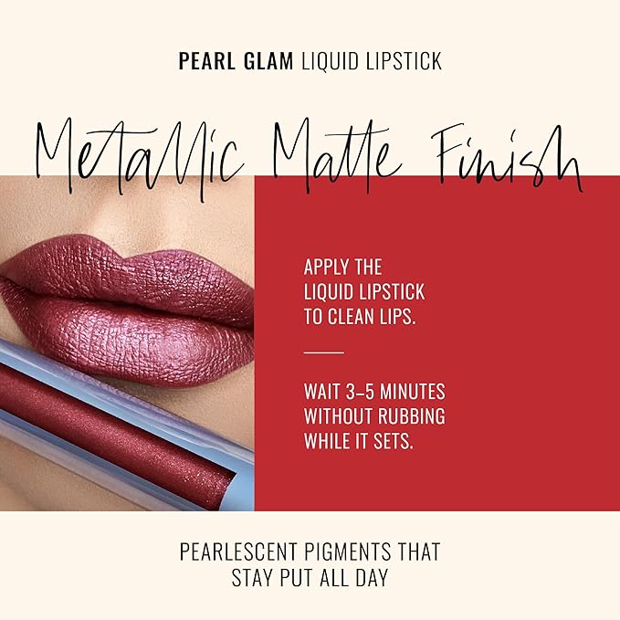 Runway Rogue Pearl Glam Long Wear Shimmer Liquid Lipstick, Metallic Earthy Berry-Bronze Lipstick with Silver and Gold Shimmer, ‘Callback’