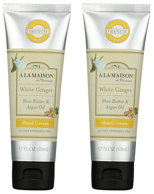 A LA MAISON White Ginger Hand Cream 1.7 oz, 2 Pack
