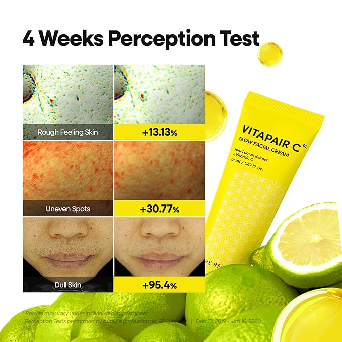 Nature Republic Vitapair C Glow Facial Cream - Hydrating Face Moisturizer for Women, Pure Vitamin Firming, Beauty Skin, Gentle Night Skincare, Daily Hydration, Radiance, Glowing, 50ml / 1.69 fl oz