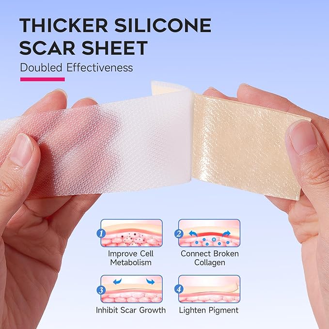 Thicker Silicone Scar Sheets, Medical Grade