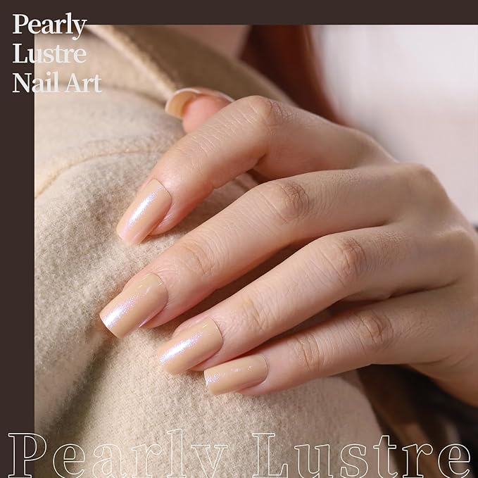 FANDAMEI 24 Colors 576 PCS Press On Nails, Coffin False Nails Medium Square, Full Cover Fake Nails, Pearl Gloss French Tips, Glitter, Glossy, Matte for Nail Art DIY